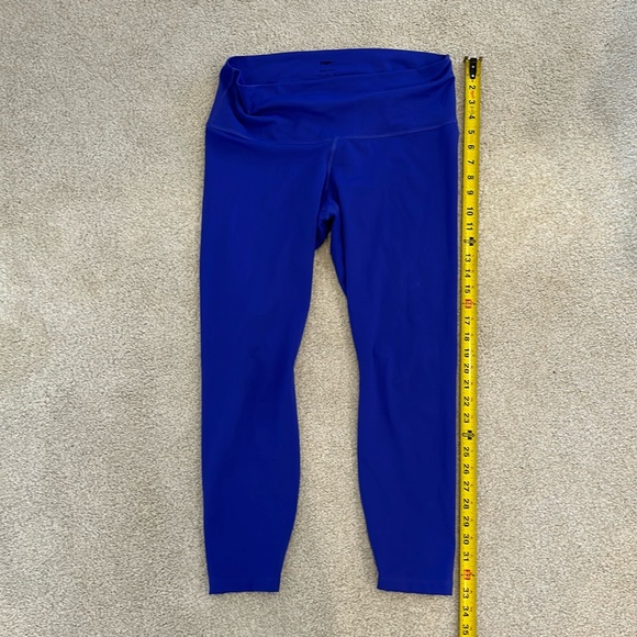 Nike Yoga vibrant blue cropped tights like new, size XL (fits 14-16) - Picture 1 of 5